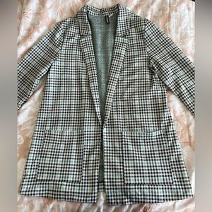 H&M Checkered Boyfriend Blazer